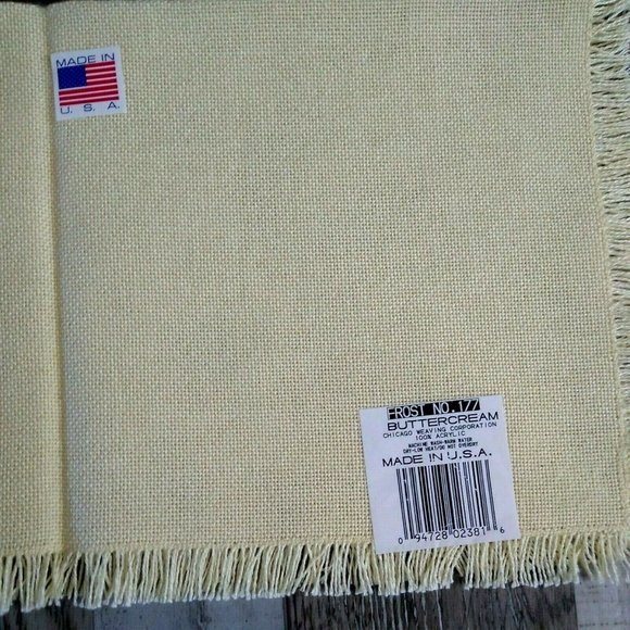 Yellow Woven Placemats W Matching Napkins Set Of 8 Cloth Buttercream Chicago - Picture 5 of 6